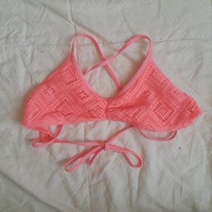 AEO Neon Pink Bikini Top